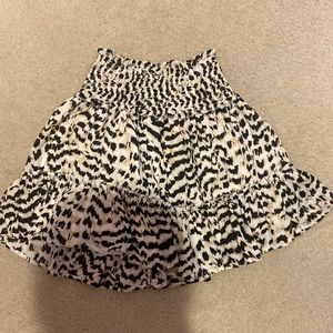 Altar’d State cheetah print ruffle skirt